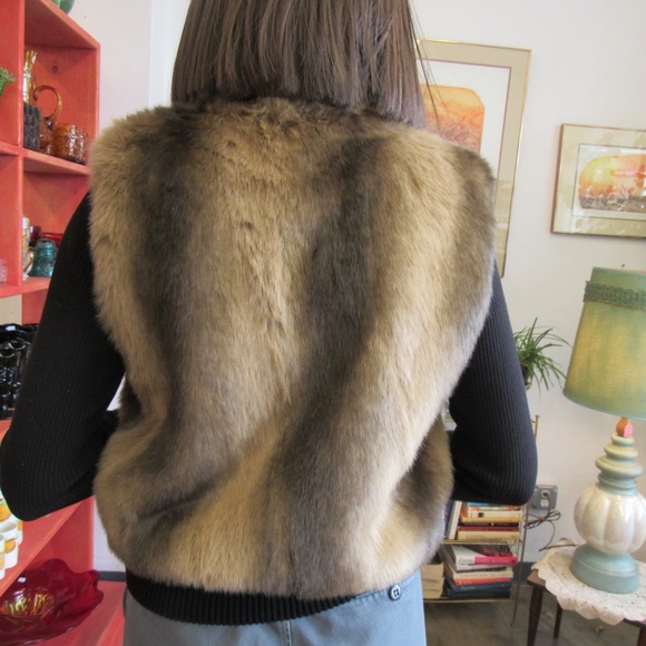 Lisa International Jackets & Blazers - Women's Large Faux Mink Fur Vest by Lisa